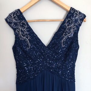 Navy Blue Prom Dress